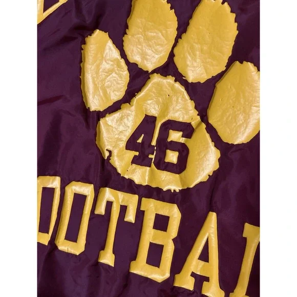 TXST Football Player Button Up Jacket Windbreaker Texas State Bobcats 46 2XL XXL - Picture 7 of 8